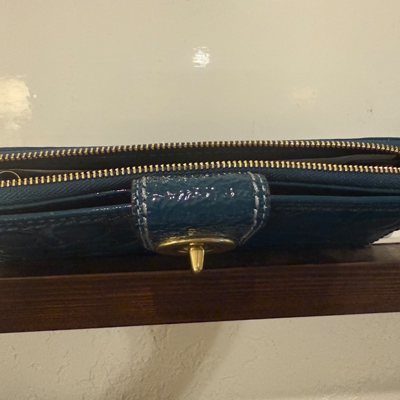Coach teal wallet (NWT) - Picture 2 of 6